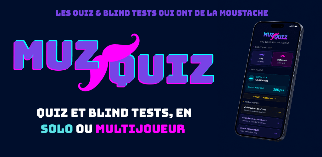 MuzQuiz, le jeu de quiz et blind test en ligne de La Caravane Game, en solo ou multijoueur